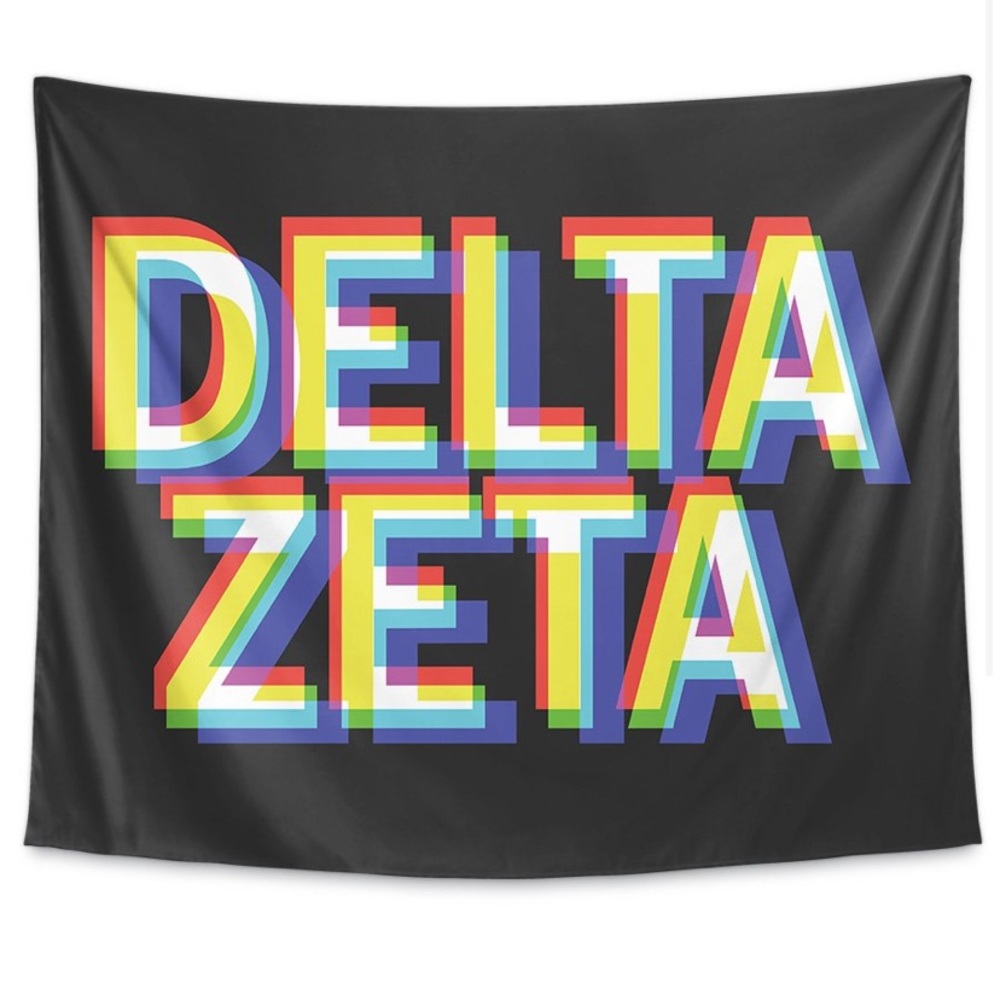 The Social Life 3D Vision Delta Zeta Tapestry